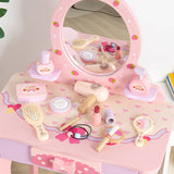 Modern Kids MDF Rectangular Makeup Vanity Set with Drawer – Sleek, Space-Saving Vanity for Bedroom & Living Room