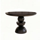 Modern Minimalist Fiberglass Round Dining Table — Seats 4 to 8