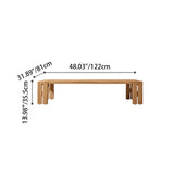Modern Nordic Teak Outdoor Sofa & Table Set – Square & Rectangular Design for Patio