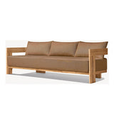 Modern Nordic Teak Outdoor Sofa & Table Set – Square & Rectangular Design for Patio