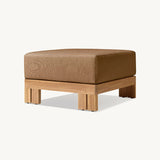 Modern Nordic Teak Outdoor Sofa & Table Set – Square & Rectangular Design for Patio