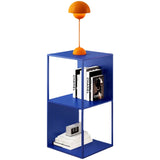 Sleek Modern Minimalist 3-Tier Carbon Steel End Table – Square Design for the Living Room