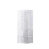 Modern Minimalist 9-Cabinet Acrylic Display Rack - Square & Rectangular Shelving for Living Room