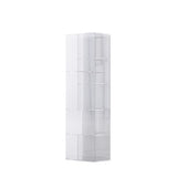 Modern Minimalist 9-Cabinet Acrylic Display Rack - Square & Rectangular Shelving for Living Room