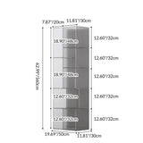 Modern Minimalist 9-Cabinet Acrylic Display Rack - Square & Rectangular Shelving for Living Room