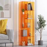 Modern Minimalist 9-Cabinet Acrylic Display Rack - Square & Rectangular Shelving for Living Room