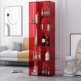 Modern Minimalist 9-Cabinet Acrylic Display Rack - Square & Rectangular Shelving for Living Room