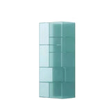 Modern Minimalist 9-Cabinet Acrylic Display Rack - Square & Rectangular Shelving for Living Room