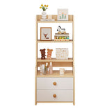 Modern Nordic Density Board Nightstand — Square/Rectangular Design with 4- or 6-Tier Storage for Bedroom