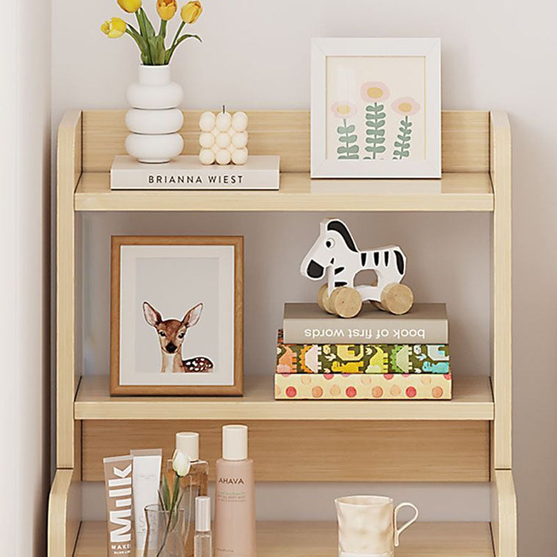 Modern Nordic Density Board Nightstand — Square/Rectangular Design with 4- or 6-Tier Storage for Bedroom