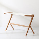 Sleek Modern Minimalist Rectangular Beech Wood Desks with MDF for Home Office