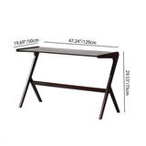 Sleek Modern Minimalist Rectangular Beech Wood Desks with MDF for Home Office