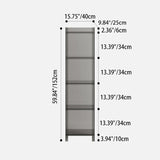 Sleek Modern Minimalist Acrylic Display Rack — Square & Rectangular, 4- or 5-Tier, for Living Room