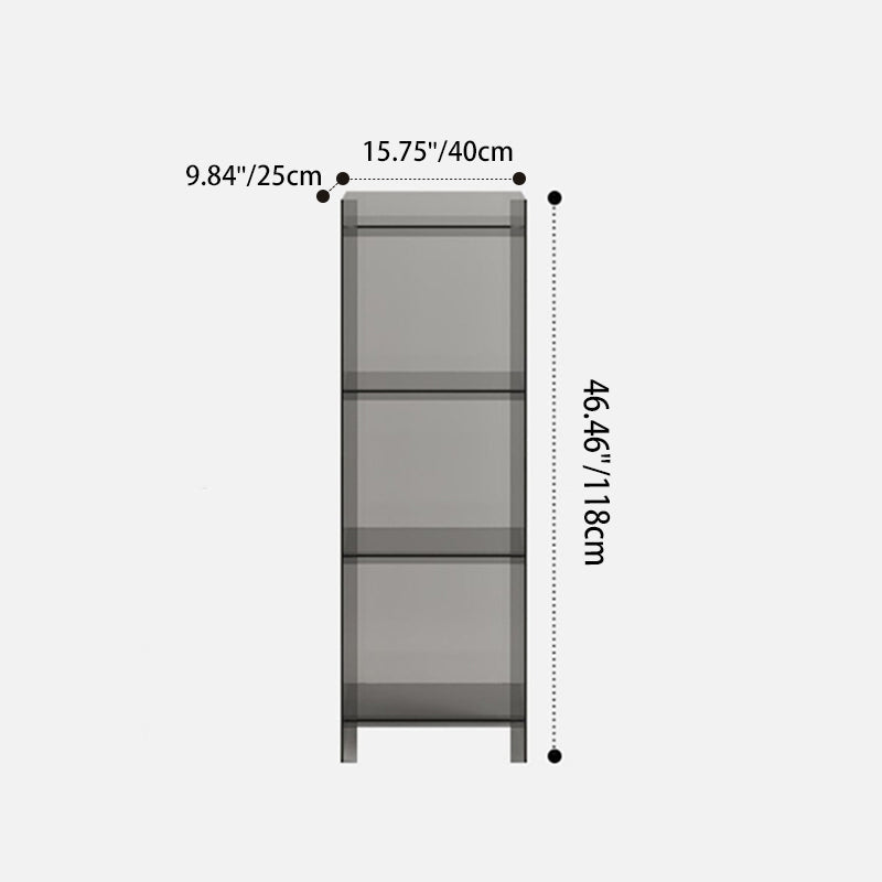 Sleek Modern Minimalist Acrylic Display Rack — Square & Rectangular, 4- or 5-Tier, for Living Room