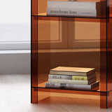 Sleek Modern Minimalist Acrylic Display Rack — Square & Rectangular, 4- or 5-Tier, for Living Room