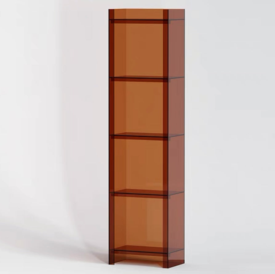 Sleek Modern Minimalist Acrylic Display Rack — Square & Rectangular, 4- or 5-Tier, for Living Room
