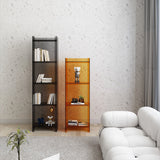 Sleek Modern Minimalist Acrylic Display Rack — Square & Rectangular, 4- or 5-Tier, for Living Room