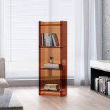 Sleek Modern Minimalist Acrylic Display Rack — Square & Rectangular, 4- or 5-Tier, for Living Room