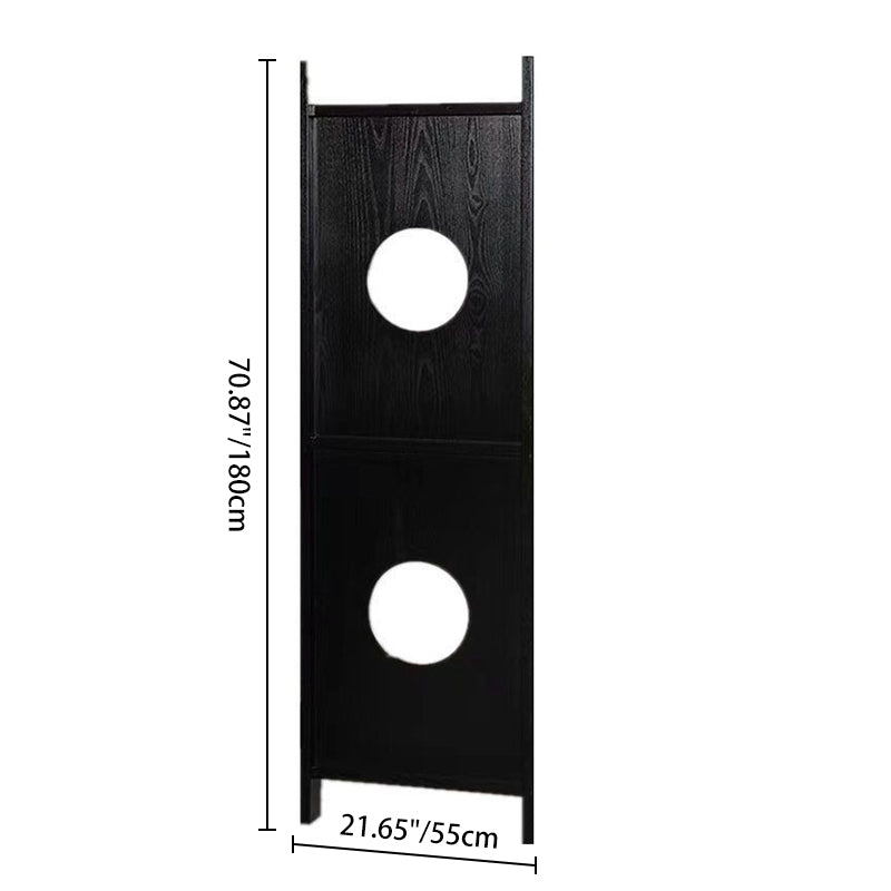 Sleek Modern Minimalist Rectangular Room Divider in Pine Wood & MDF for Living Rooms