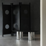Sleek Modern Minimalist Rectangular Room Divider in Pine Wood & MDF for Living Rooms