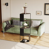 Modern Minimalist Triangle Iron Corner Shelf Unit — 4- or 5-Tier, Space-Saving Corner Storage for Living Room