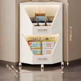 Modern Minimalist Square PP Movable Stackable Corner Shelf Unit – 2/3/4-Tier for Living Room