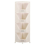 Modern Minimalist Square PP Movable Stackable Corner Shelf Unit – 2/3/4-Tier for Living Room