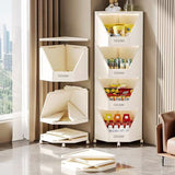 Modern Minimalist Square PP Movable Stackable Corner Shelf Unit – 2/3/4-Tier for Living Room