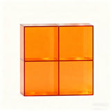 Modern Minimalist Acrylic Display Rack – Stackable 4-Cabinet Organizer with Square & Rectangular Design for Living Room