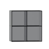 Modern Minimalist Acrylic Display Rack – Stackable 4-Cabinet Organizer with Square & Rectangular Design for Living Room