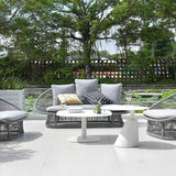 Sleek Waterproof Outdoor Coffee Table - 2-Tier Design for Patio & Garden