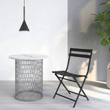 Waterproof Industrial Honeycomb Hollow Outdoor Coffee Table with 1-Tier Stoneware Top – Durable Patio & Garden Table