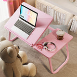 Nordic Contemporary Desk – Carbon Steel & MDF, Rectangular, Foldable, Angle-Adjustable, 2-Tray Saucer, Ideal for Study