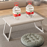 Nordic Contemporary Desk – Carbon Steel & MDF, Rectangular, Foldable, Angle-Adjustable, 2-Tray Saucer, Ideal for Study
