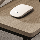 Nordic Contemporary Desk – Carbon Steel & MDF, Rectangular, Foldable, Angle-Adjustable, 2-Tray Saucer, Ideal for Study