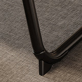 Nordic Contemporary Desk – Carbon Steel & MDF, Rectangular, Foldable, Angle-Adjustable, 2-Tray Saucer, Ideal for Study