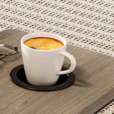 Nordic Contemporary Desk – Carbon Steel & MDF, Rectangular, Foldable, Angle-Adjustable, 2-Tray Saucer, Ideal for Study