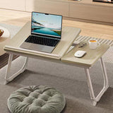 Nordic Contemporary Desk – Carbon Steel & MDF, Rectangular, Foldable, Angle-Adjustable, 2-Tray Saucer, Ideal for Study