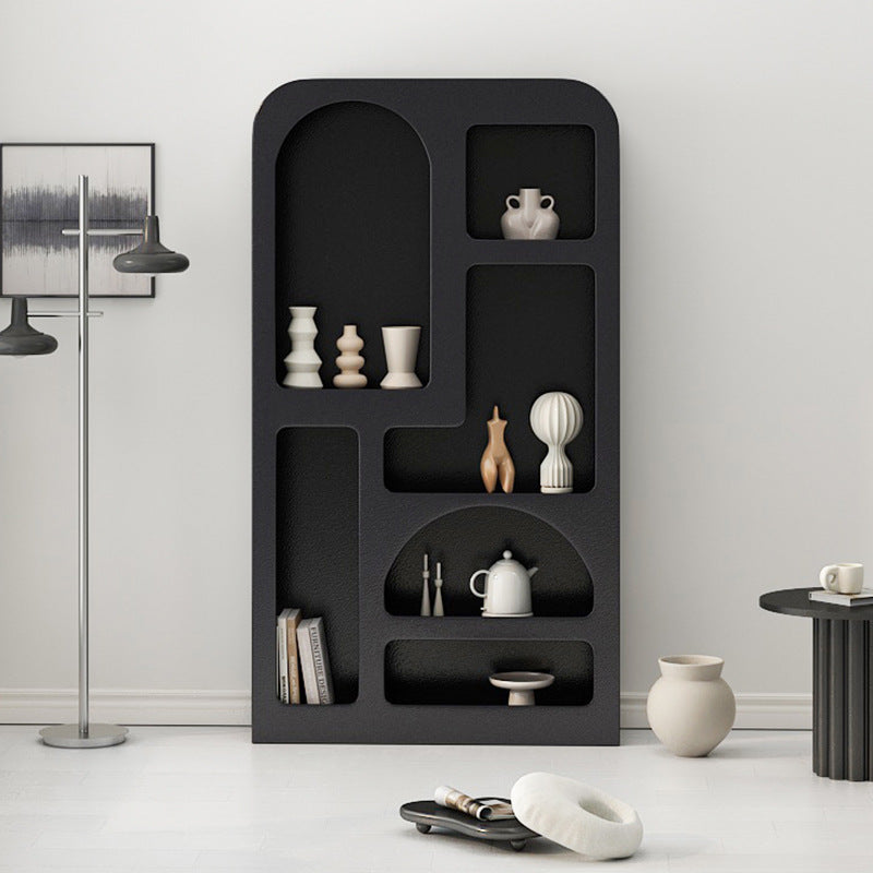 Contemporary Scandinavian Rectangular Side Table with Storage Cabinets (4/5/6 Compartments) for Living Room