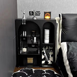 Contemporary Scandinavian Rectangular Side Table with Storage Cabinets (4/5/6 Compartments) for Living Room