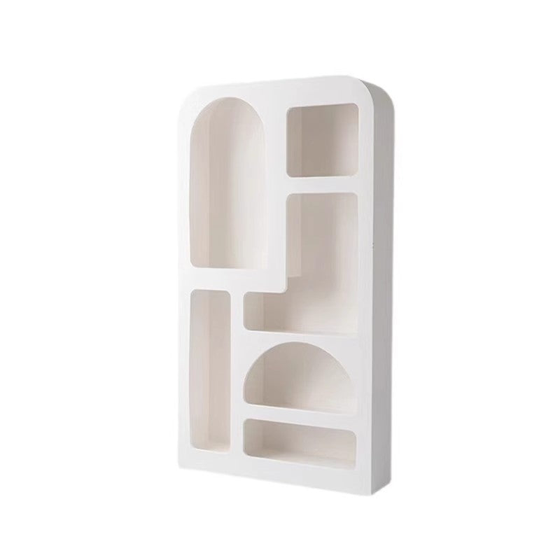 Contemporary Scandinavian Rectangular Side Table with Storage Cabinets (4/5/6 Compartments) for Living Room