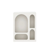 Contemporary Scandinavian Rectangular Side Table with Storage Cabinets (4/5/6 Compartments) for Living Room