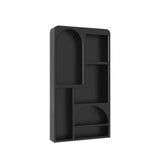 Contemporary Scandinavian Rectangular Side Table with Storage Cabinets (4/5/6 Compartments) for Living Room