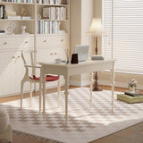 Timeless Traditional French Oak Copper Rectangular Desk & Roman Column Chair Set for Home Office