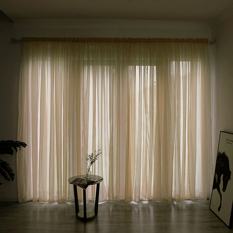Luxurious Polyester Voile Curtain for Windows