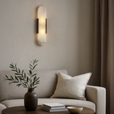 Elegant Marble Bedside Sconce Lamp