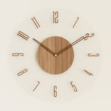 Scandinavian Wooden Wall Clock - Minimalist Nordic Design