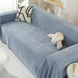 Ultra-Soft Chenille Herringbone Tassel Couch Cover — Plush Sofa Throw Blanket