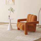 Sleek Modern Nordic Flannelette Solid Wood Sofa with Backrest and Armrest for Living Room