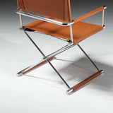 Modern Minimalist Square Cross Faux Saddle Leather Stainless Steel Dining Chair Backrest Armrest For Dining Room